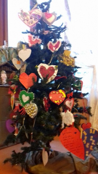 albero con cuori